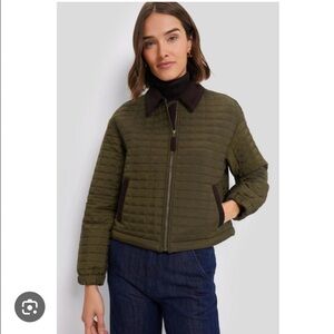 Tuckernuck NWT Olive Green Box Quilt Barn Coat Jacket Corduroy detail sz XL/XXL